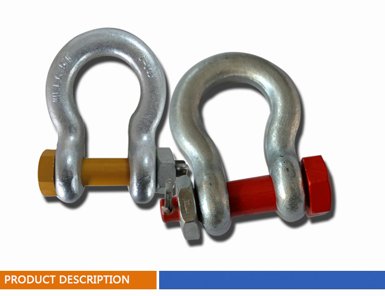 Us Type G2130 Bolts Type Bow Shackle