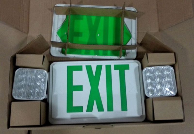 Emergency Light, UL Combo, Exit Sign, LED Sign, Exit Light, Emergency Exit