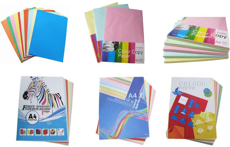 A4 10 Colors Mixed Color Pape Copy Paper for Office Use