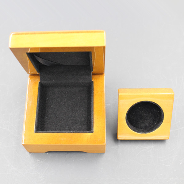 High Quality Custom Glossy Solid Gift Wooden Box for Coin