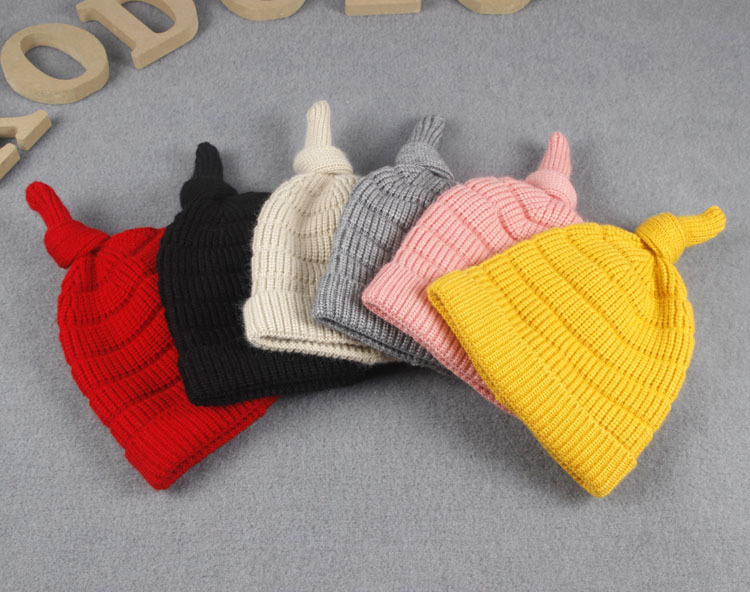 Children Baby Kids Autumn Winter Warm Knitted Knot Caps Beanie Beanie Hat (HW622)