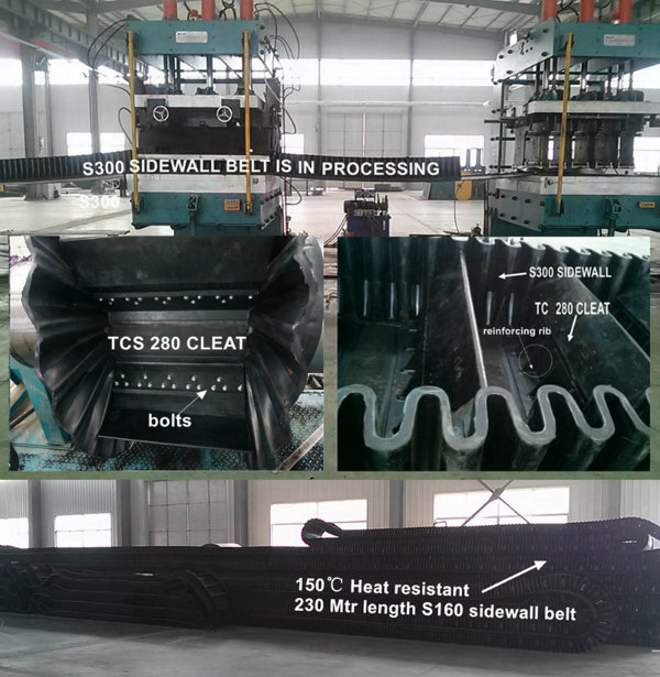 Good Quality Large Angle Corrugated Sidewall Conveyor Belt Price