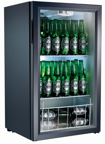 Compact Glass Door Fridge Small Cooler Showcase Chiller