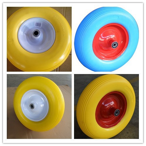 Foam Wheel 400-8, Wheelbarrow Wheel, Trolley Wheel, PU Wheel