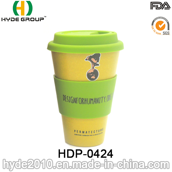 Customized Eco-Friendly Bamboo Fiber Coffee Mug Travel Mug (HDP-0424)