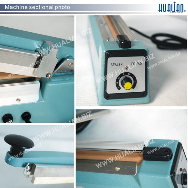 Hualian 2016 Hand Impulse Sealer with Side Cutter (FS-200C)