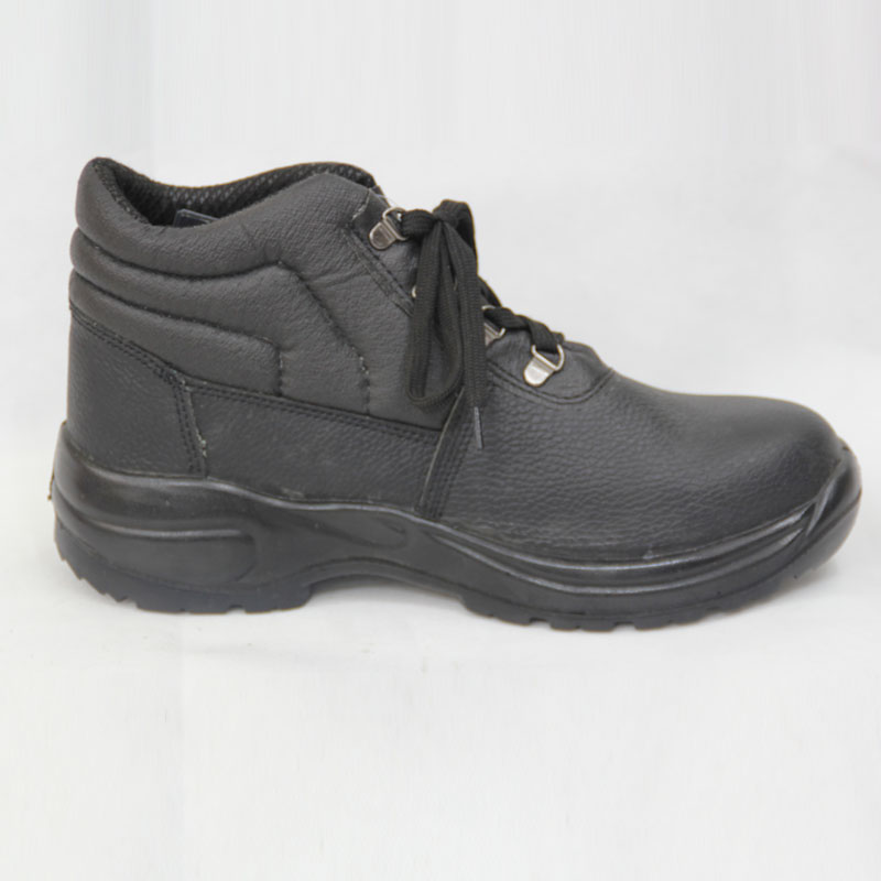 Genuine Leather Safety Shoes (BLACK)