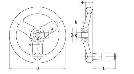 Bakelite Handwheel for Milling Machine