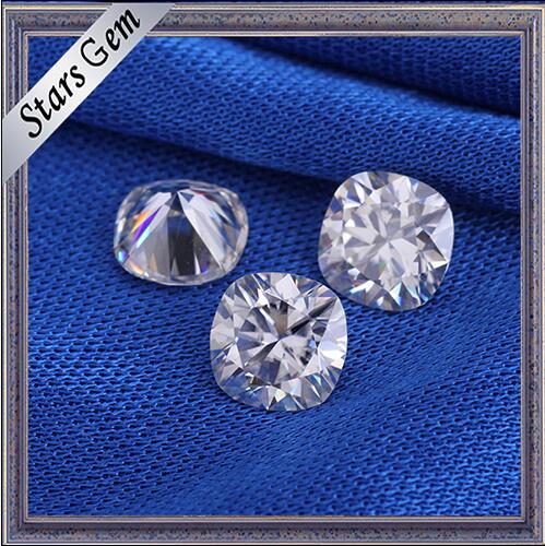 Hot Sale 9X9mm Cushion Shape Big Size White Synthetic Moissanite Diamond