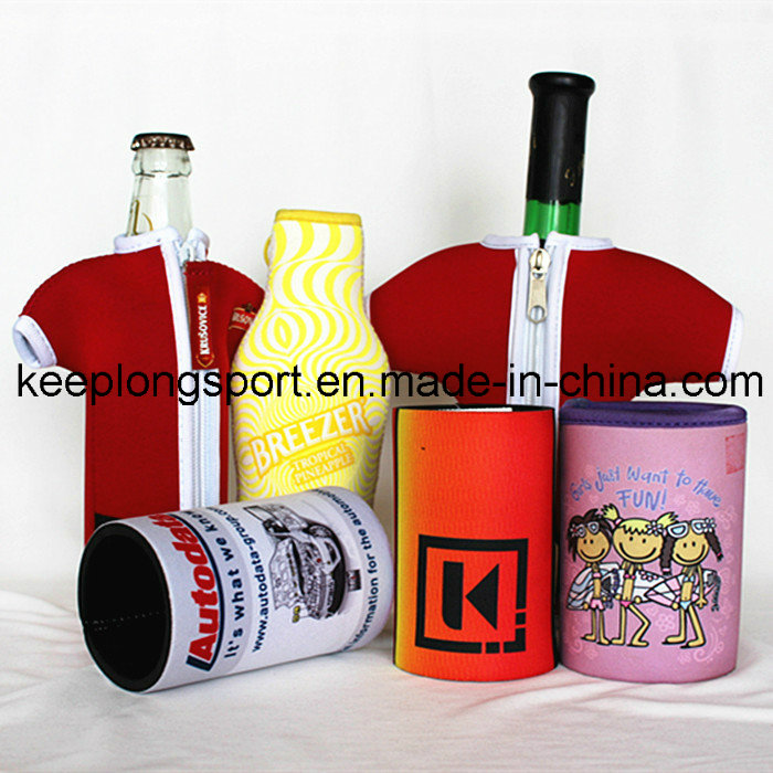 Fashionable and Customized Insulated Neoprene Bottle Cooler, Bottle Holder