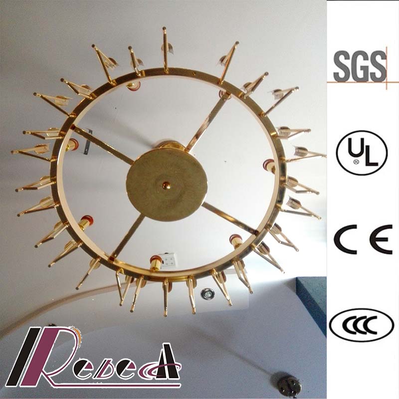 Gold European Style Hotel Decoration Pendant Lamp