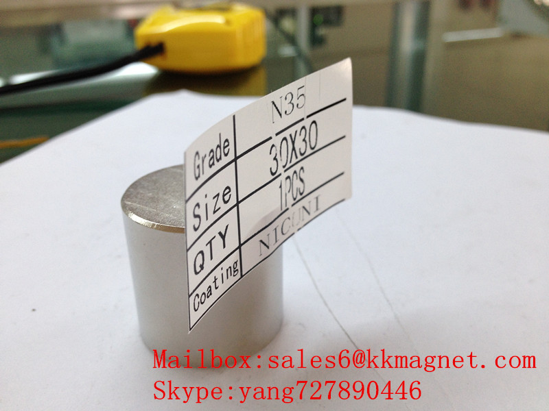 permanent magnet neodymium magnet stop water magnet 30X30