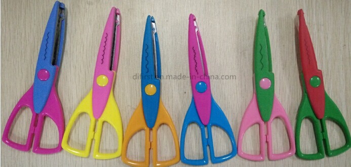 Decorative Craft School Scissors Set with 6 Cuts and Certification