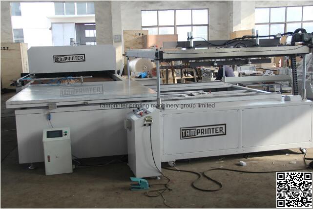 Large 4 Pillar Semi Glass Screen Printing Machine