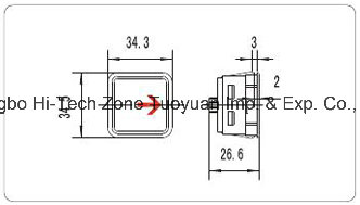 Elevator Push Button Used for Elevator/Lift