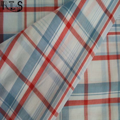 100% Cotton Poplin Woven Yarn Dyed Fabric for Shirts/Dress Rls40-47po