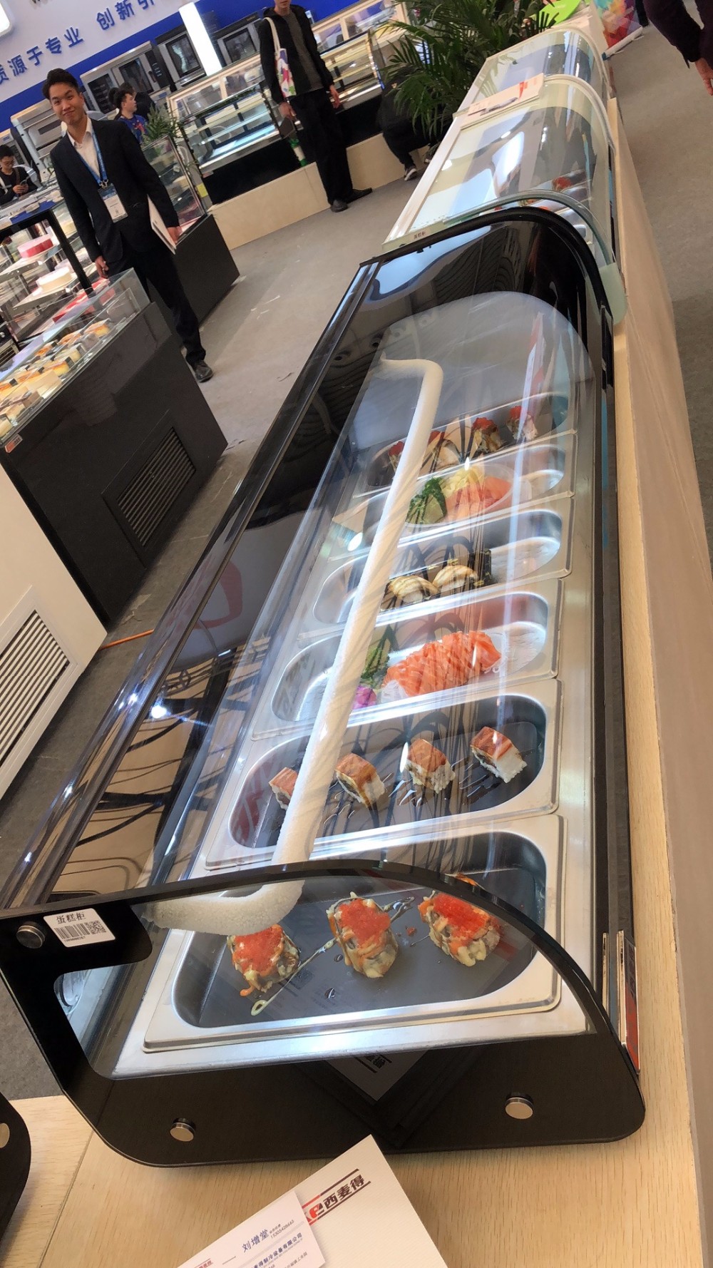 sushi freezer showcase