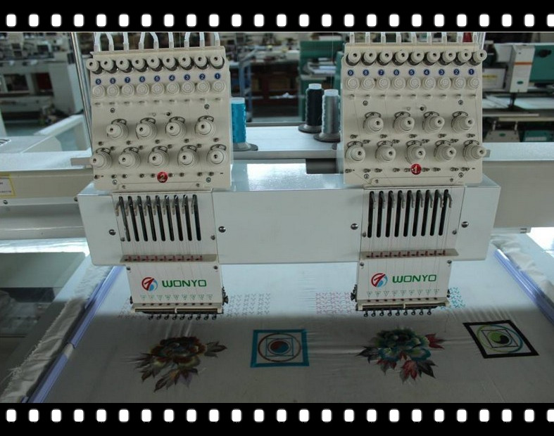 2 Heads Embroidery Machine Used Tajima Design