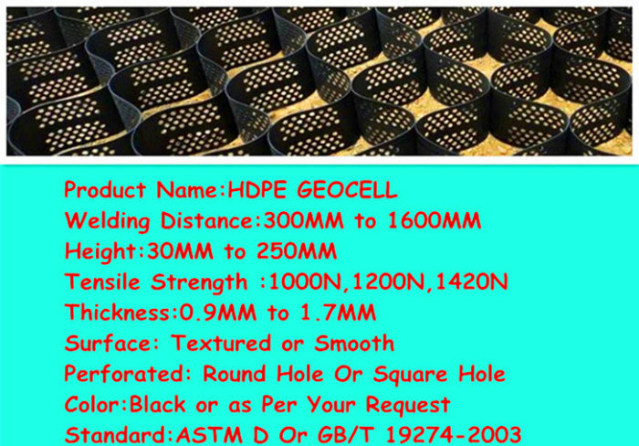 Smooth Surface and Textured Surface Plastic HDPE Geocells