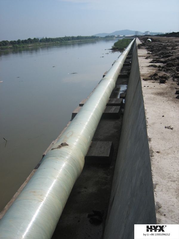 Fiberglass Pipe Across River or Sea