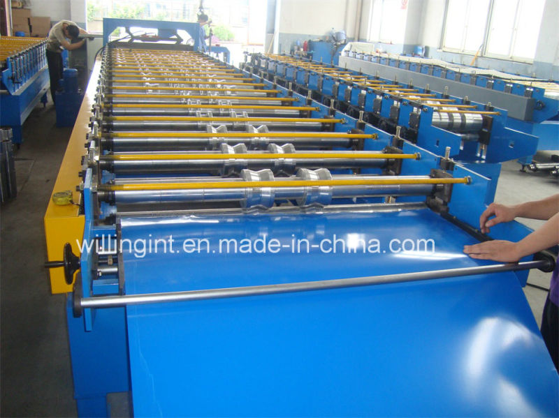 Hot Trapezoidal Steel Profile Wall Roll Forming Machine