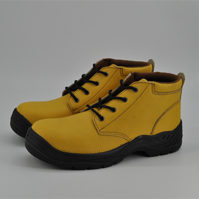 Yellow Leather Chile Prefer Pig Leather Lining Safety Shoes Ufb056