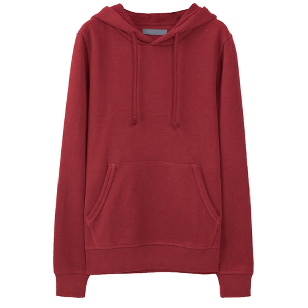 2016 Best-Seller Product Red Color Blank Men's Stringer Hoodie