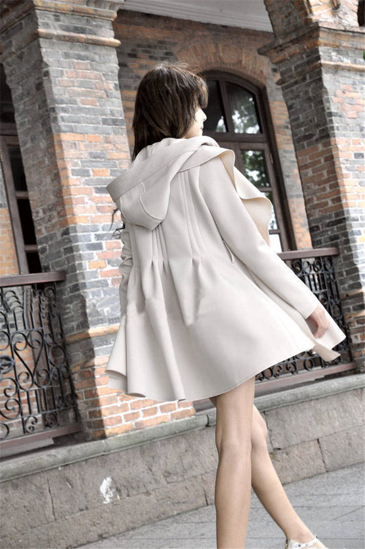 Ladies Overcoat Designs Glengarry Long Sleeve Trench Coat Fabric Woman Coat