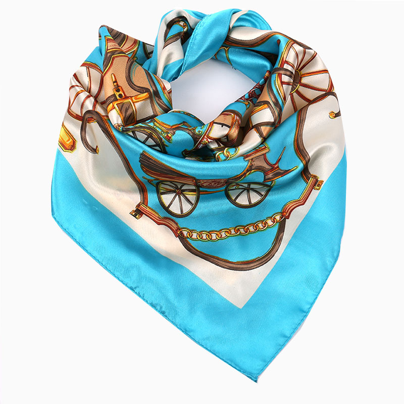 2016 Fashion Women Large Square Silk Scarf 60 by 60