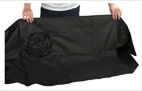 Oxford PU Coated Black BBQ Grill Cover