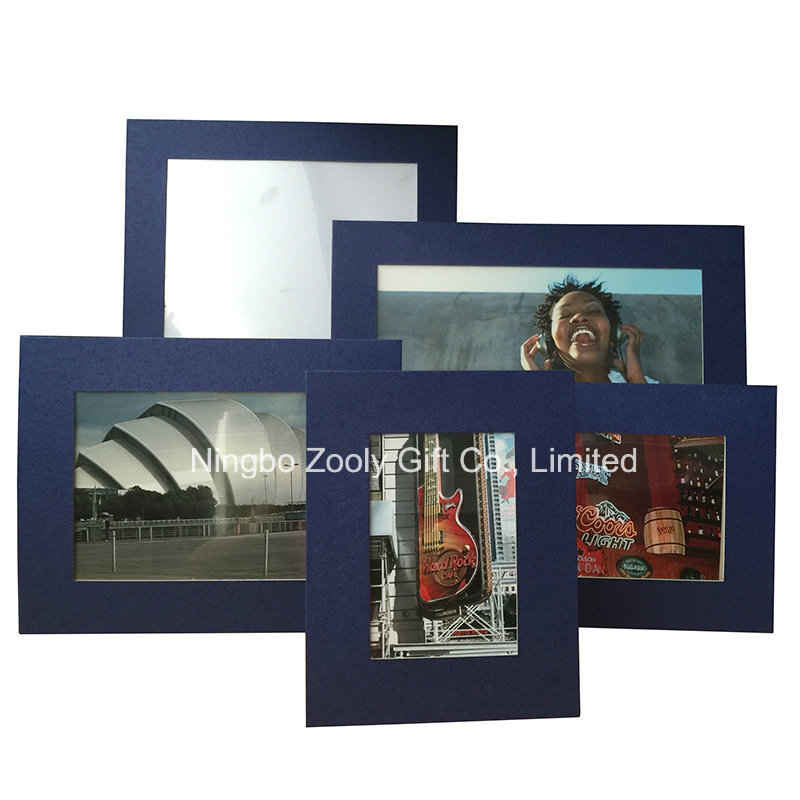 Silvery Textured Art Paper Photo Frame Promotional Gift Frames