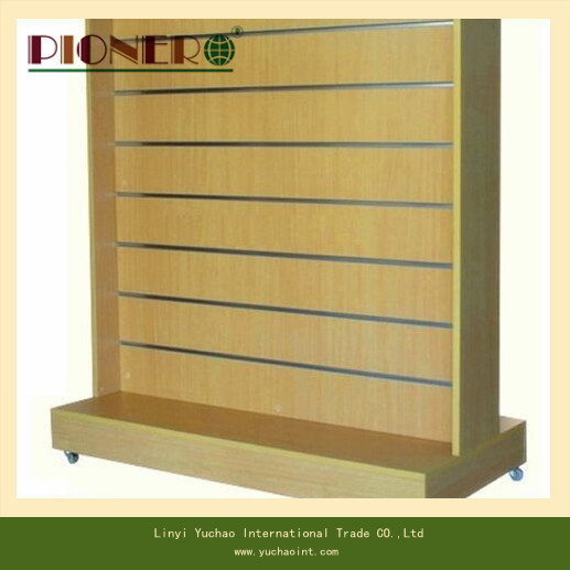 Supermarket Wooden MDF Display Stand for LED Light