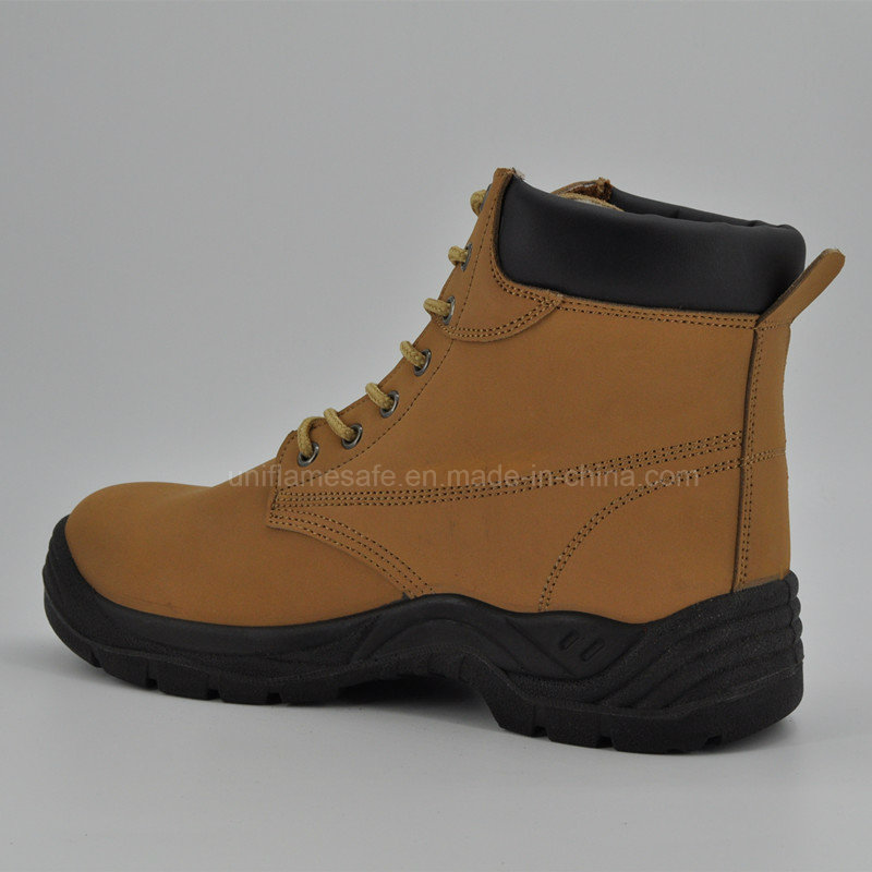 High Quality Leather Middle Cut Women Safety Shoes