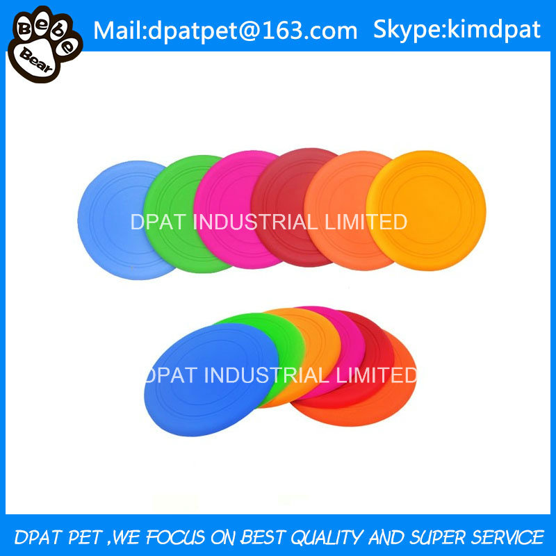 Dog Flyer Toys Frisbee Pet Natural Rubber Flyer Toys