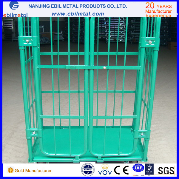 High Capacity Powder Coated Steel Roll Container Made in China