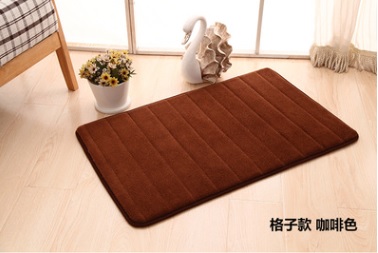 Coral Fleece Mat with Anti Slip Backing