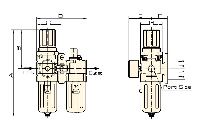 Two Point Air Source Treatment Units (SMC Type)