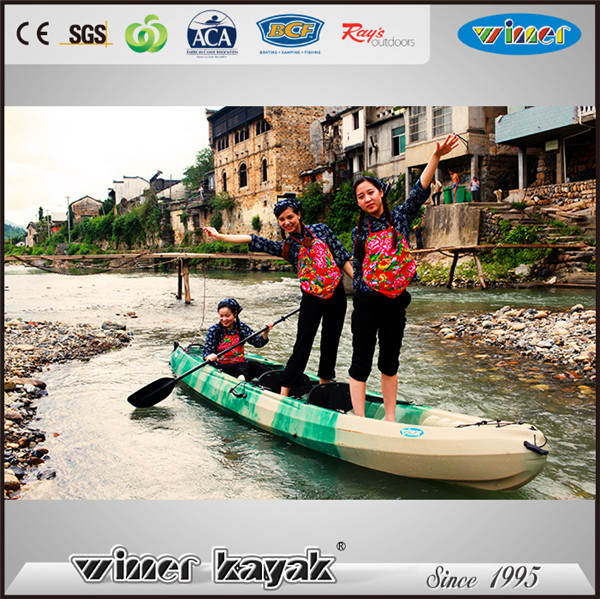 3 Paddlers Max Sit on Top Creational Plastic Kayak