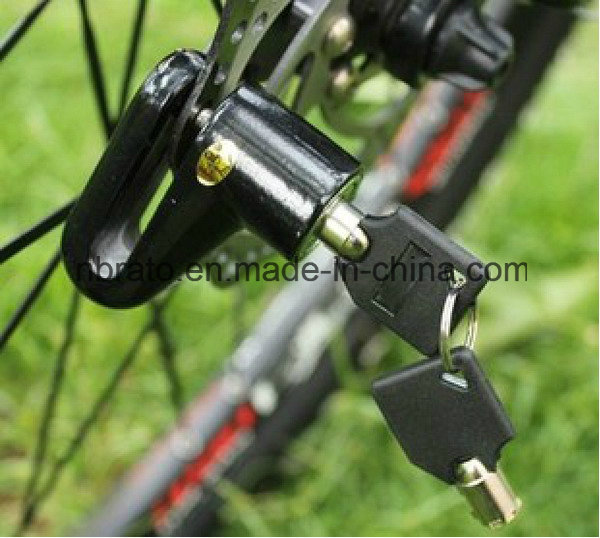 Small Alarm Bicycle Disc Key System Lock