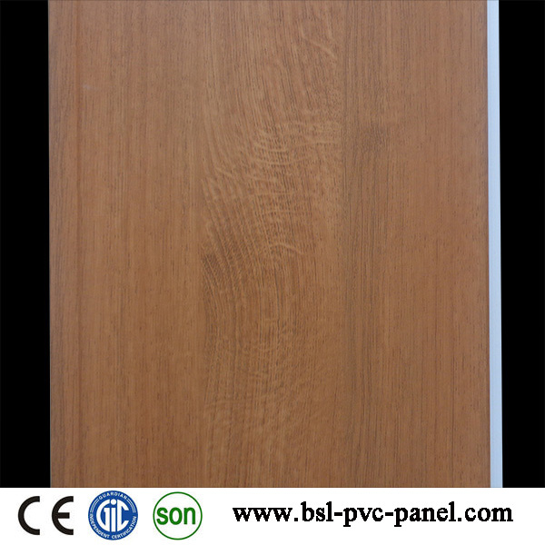 25cm Wood Pattern Laminated PVC Wall Panel Classic and Hotselling PVC