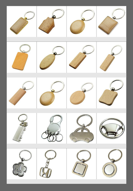 Fashion Metal Logo House Key Ring (Y02419)