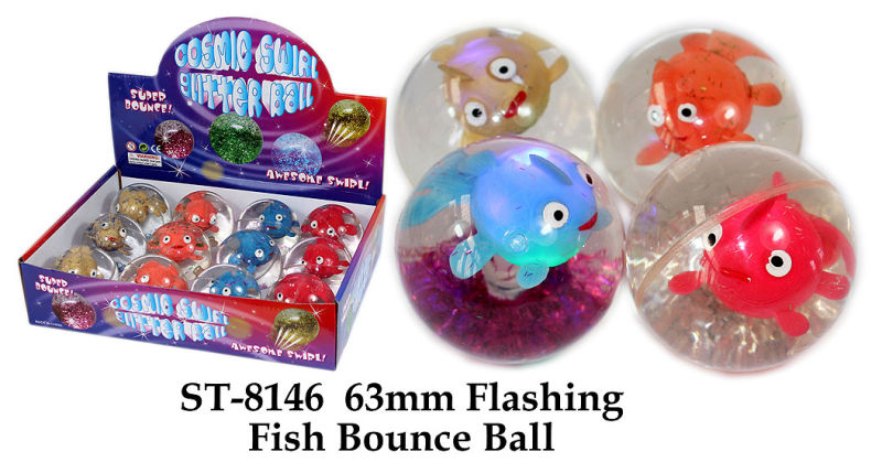 100mm Flashing Two Colors Water Bounce Ball