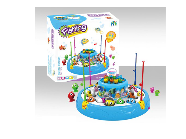 Battery Operated Fishing Game Toys with Light and Music (H9592005)