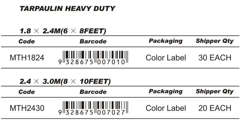 Tarpaulin Heavy Duty OEM Durable High Quality