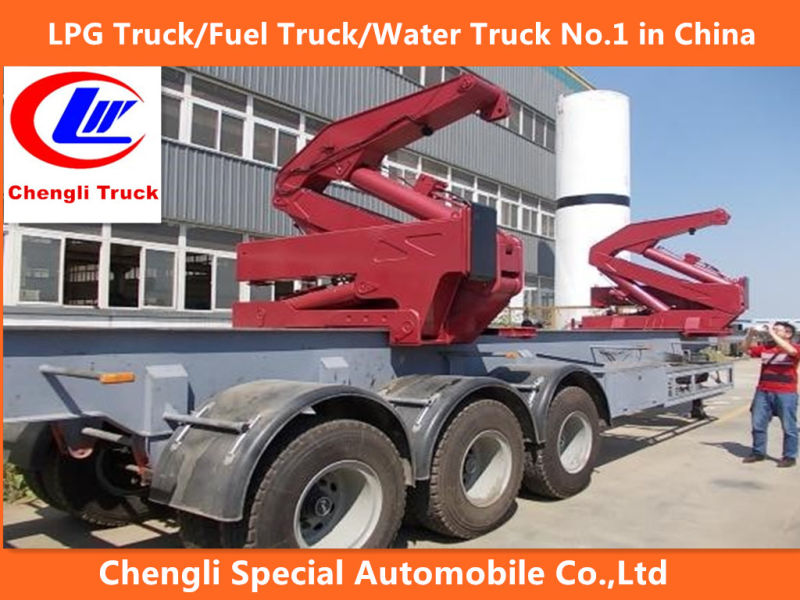 Sinotruk HOWO Self-Loader Truck Trailer Unloading Container Crane Trailer