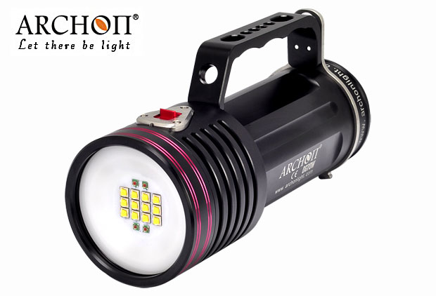 2015 Hot Selling Waterproof IP68 6500 Lumens LED Diving Video Torch