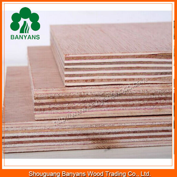 Different Thickness High Quality Wood Grain Venner Plywood with Best Selling
