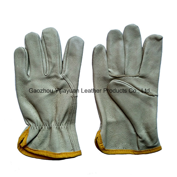 Ab Grade Pig Skin Protective Safety Labor Gloves for Drivers