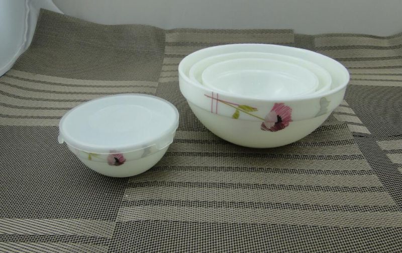 Opal Glass Stackable Bowl Set