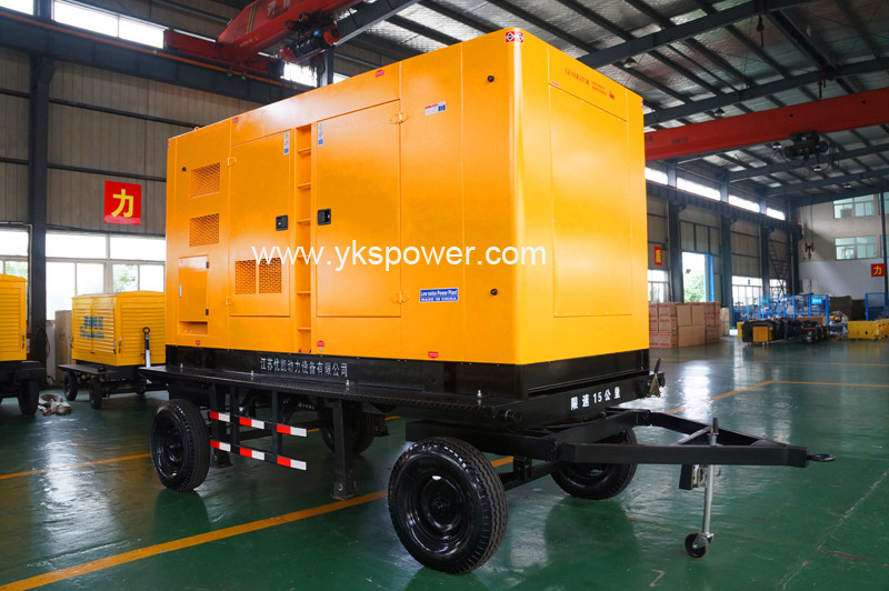 300kw Electric Soundproof Diesel Generator Mobile Power Generation